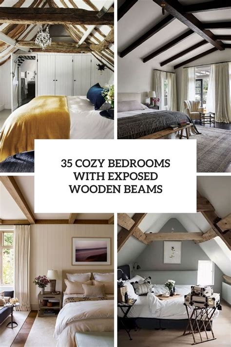 35 Cozy Bedrooms With Exposed Wooden Beams Shelterness