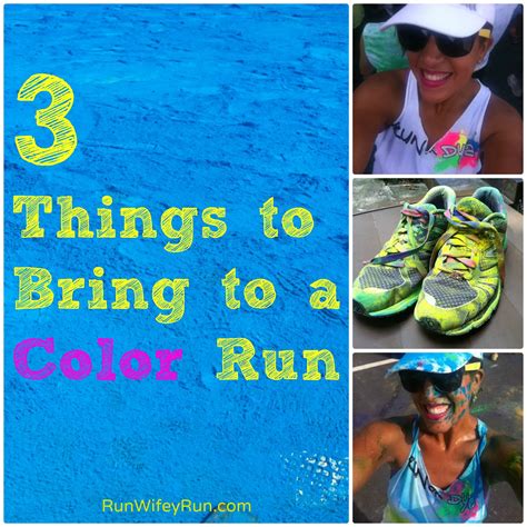 Break chalk into small pieces using a hammer so it's more manageable for the blender. 3 things you don't want to forget when you do a color run ...