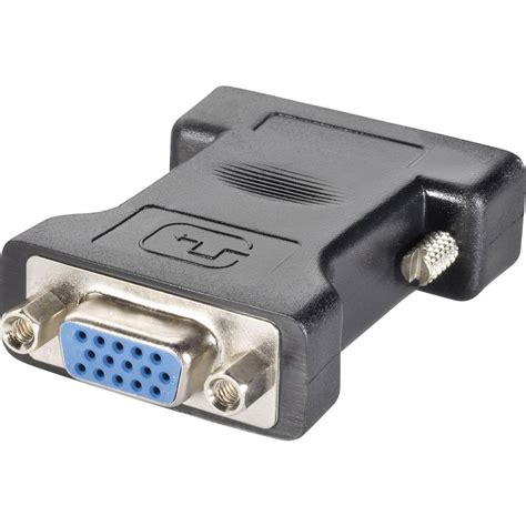 Goobay Dvi Vga Adapter 1x Dvi Plug 29 Pin 1x Vga Socket Black