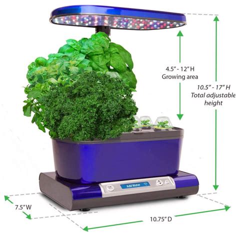 It's no secret homegrown veggies just taste better, and the harvest elite will inspire you to discover the flavor of fresh no matter the season. AeroGrow AeroGarden Harvest Elite Wi-Fi in Blue