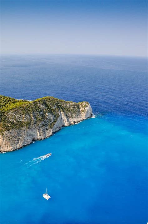 Navagio Shipwreck Beach Zakynthos Greece Stock Image Image Of Blue