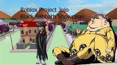 Roblox Project Jojo Black Sabbath Showcase Youtube