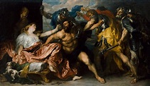 Samson and Delilah Painting by Anthony van Dyck
