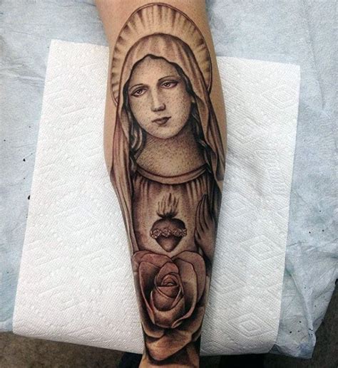 Jesus was conceived by mary with the help of the holy spirit. 100 Virgin Mary Tattoos For Men - Religious Design Ideas