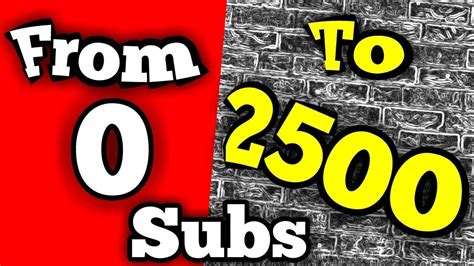 How To Get 2500 Subscribers In 2019 Youtube