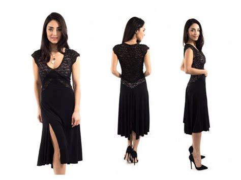 The V Argentine Tango Dress Jersey And Lace By Thetangoboutique Argentine Tango Dress Jersey