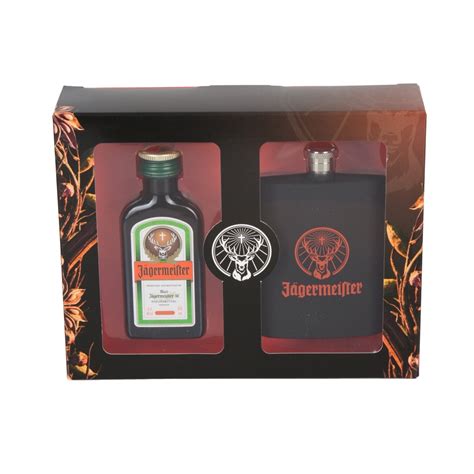 Buy And Send Jagermeister 4cl Miniature Hipflask Set Buy Online For Uk