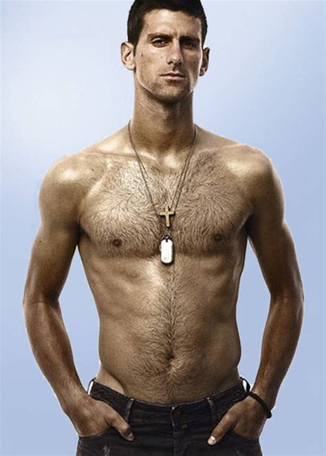 Long Tennis Novak Djokovic Shirtless