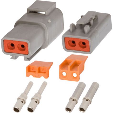 Deutsch Dtp Pin Connector Kit W Awg Solid Contacts Ebay