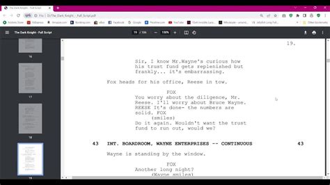 The Dark Knight Script Reading Speech Practice Youtube