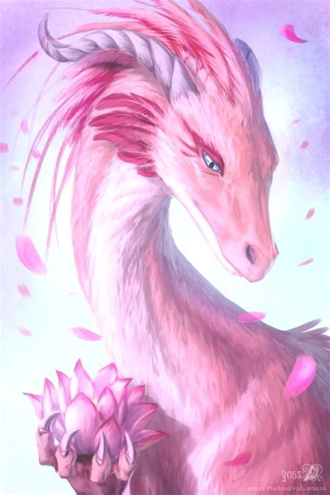 Pink Dragon Valentine Day Dragon Sakura Dragon Idk Day Dragon