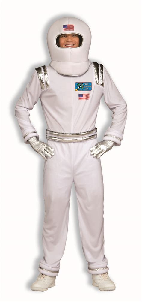 Astronaut Space Explorer Spaceman Adult Costume Jumpsuit And Helmet Std Ebay