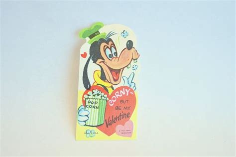 Vintage Valentine Goofy Disney Etsy Goofy Disney Disney Valentines