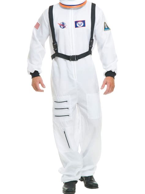 Nasa White Astronaut Space Suit Costume Bundle