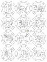 Coloringhome Printable Zodiacs Designlooter sketch template