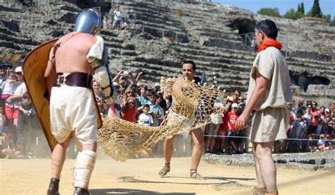 Vuelven los combates de gladiadores a Itálica