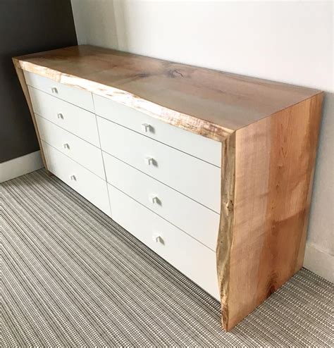 Custom Details In A Very Custom Bedroom Live Edge Dresser With