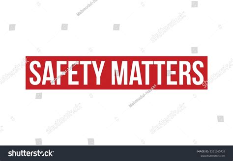 Safety Matters Rubber Stamp Seal Vector Stock Vector Royalty Free