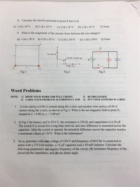 Solved Calculate The Electric Potential At Point B Due To Q