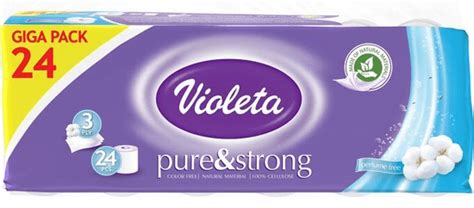 Violeta Toaletni Papir Pureandstrong 3 Slojni Pamuk 241 Mallhr