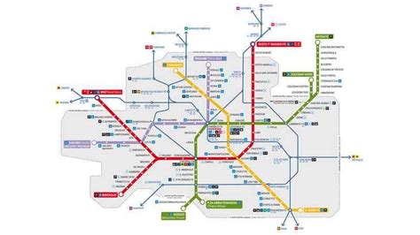 Mappa Metro Milano Da Stampare Cartina Geografica Mondo