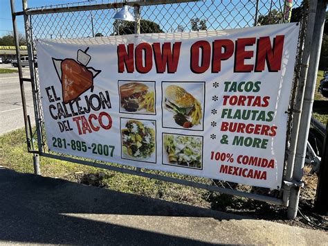 Carta Del Restaurante El Callejón Del Taco Food Truck Houston