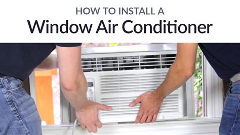 How do you install a window air conditioner? How to Install a Window Air Conditioner | Sylvane - YouTube