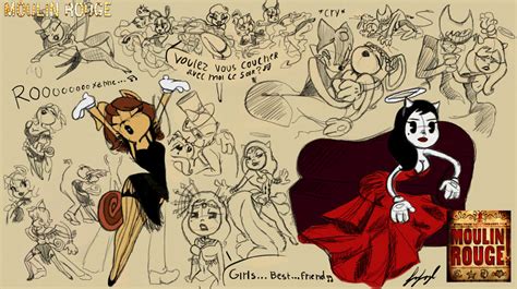 Batim Moulin Rouge Sketches Doodles By Fnafmangl On Deviantart