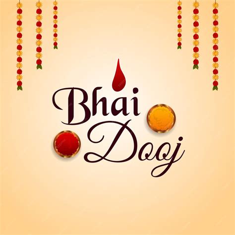 Premium Vector Bhai Dooj Indian Festival Celebration Greeting Card