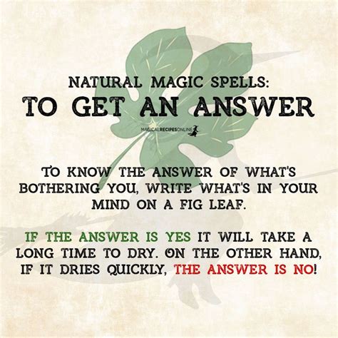 5 Natural Magic Spells Magical Recipes Online Natural Magic Magic