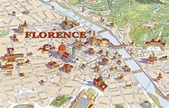 Map of Florence with major Places + Sights | This is Italy