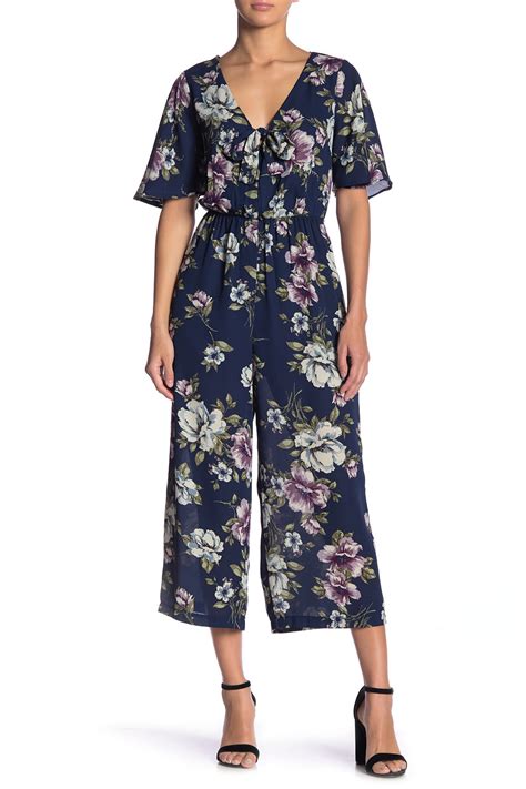Luxology Jumpsuits And Rompers Womens Medium Floral Print Chiffon