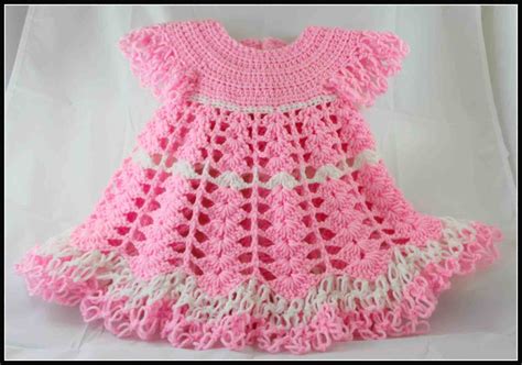 Crochet Shells And Lace Baby Dress Pdf Pattern All Crafts Channel