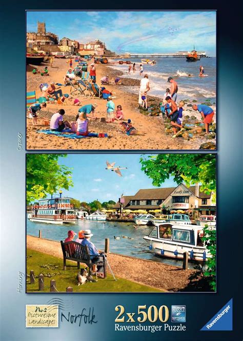 Ravensburger Picturesque Landscapes No2 Norfolk Cromer And Horning 2x