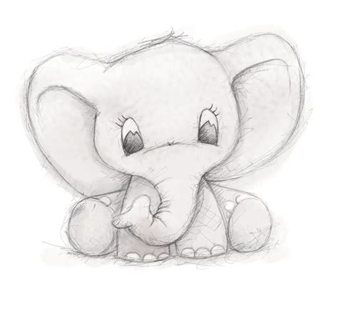 Cute Elephant By Clare Thompson Disney Zeichnungen