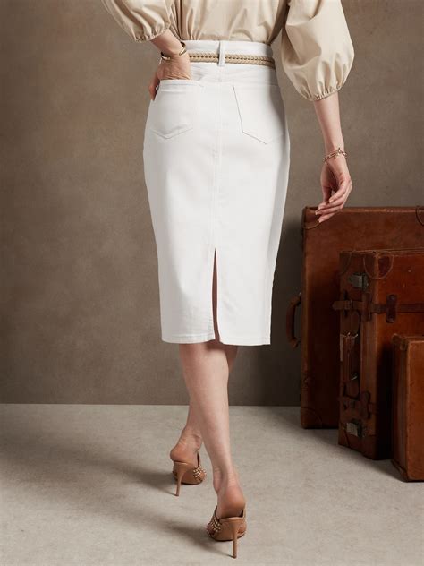 Denim Pencil Skirt Banana Republic Factory