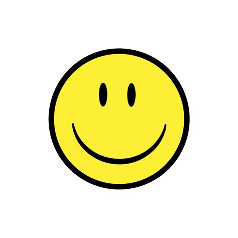 Emoji 1 Happy Face Happyface Yellow Smiley Silhouette Etsy