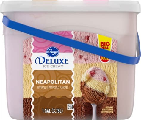Kroger Deluxe Neapolitan Ice Cream Family Size Oz Ralphs