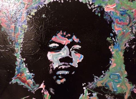 Original Painting Jimi Hendrix Experience By Matt Pecson