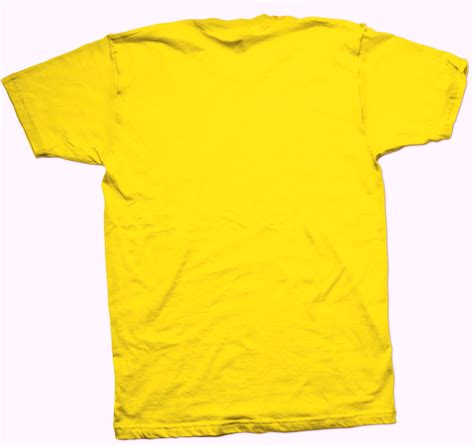 Yellow Tshirt Template Front Clip Art Library