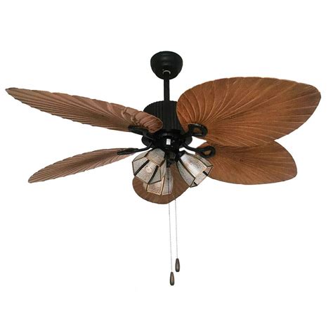 Buy Tropical Ceiling Fan Indoor Outdoor Palm Ceiling Fan Light With
