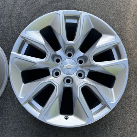 20 Inch Wheelrim Chevrolet Silverado 1500 2019 2023 Oem Genuine Silver