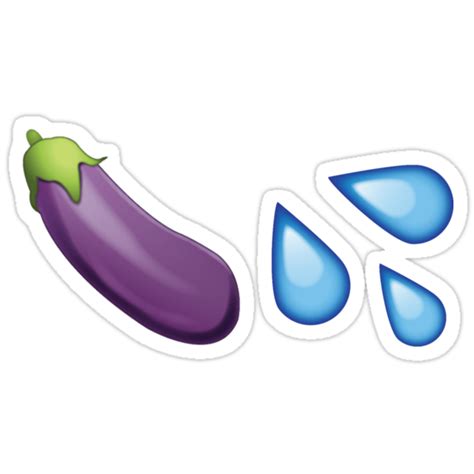 Sexting Eggplant Emoji Collection Stickers By Pumpernicole Redbubble