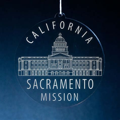 California Sacramento Mission Christmas Ornament The Christmas Missionary