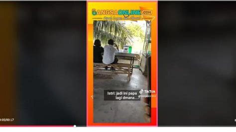 Video Viral Tiktok Suami Kepergok Selingkuh Di Warung Gara Gara Liat Spion Pos