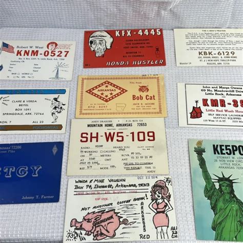 Vintage Qsl Radio Cards Amateur Radio Qsl Cards Lot Arkansas Radio Cards 10 Wow 19 99 Picclick