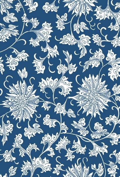 Free Vintage Chinese Flower Pattern Vector Titanui