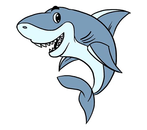 Great White Shark Drawing Sharks Png Download 678600 Free