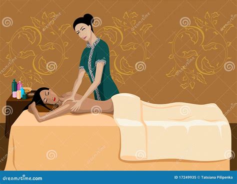 Relaxation Massage Stock Vector Illustration Of Vector 17249935