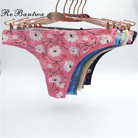 rebantwa 10pcs sexy bikini panties thongs knickers women underwear cotton cute dot calcinha